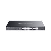 TP-Link SG3428XMPP Omada Switch Gestito L2+ 24 Porte Gigabit 4 SFP+ 10G PoE+ PoE++ 1U colore Nero
