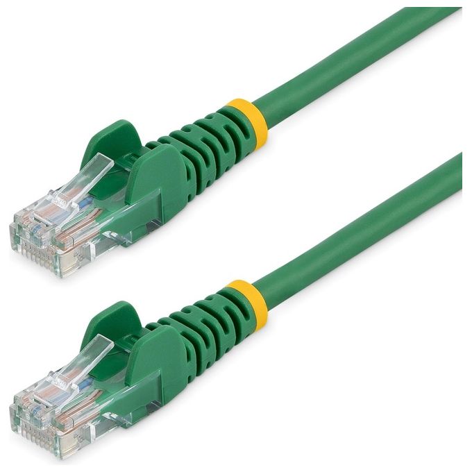 StarTech Cavo di rete CAT 5e - Cavo Patch Ethernet RJ45 UTP Verde da 2m  antigroviglio