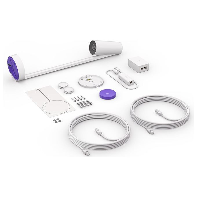 Logitech 960-001332 Scribe Telecamera per Lavagna 1080p Full HD 15 fps con AI Bluetooth Certificata per Microsoft Teams e Zoom Rooms colore Bianco