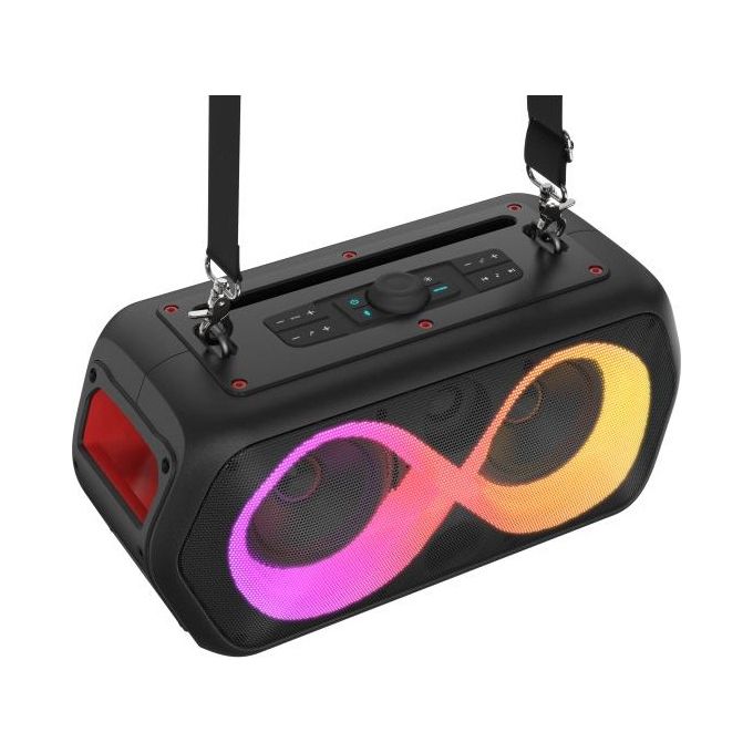 New Majestic 116139 BK FIRE 39 Altoparlante da festa 40 W RMS 320 W PMPO Bluetooth 5.3 TWS IPX4 colore Nero
