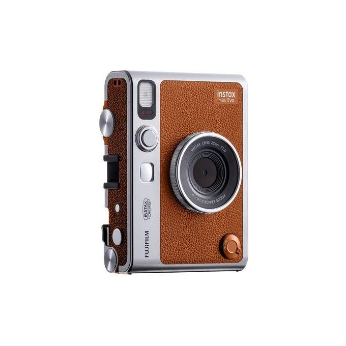Fujifilm EVO Instax Mini Evo Fotocamera Istantanea Ibrida 100 Combinazioni Bluetooth Selfie colore Marrone