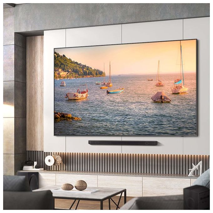 Samsung QE98Q80CATXZT Serie 8 Smart TV QLED 4K 98'' Neural Quantum 4K Motion Xcelerator Turbo+ Dolby Atmos colore Argento