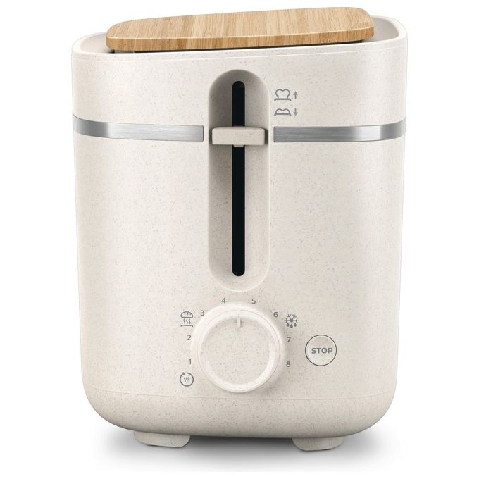 Philips HD2640-10 5000 Series Tostapane 2 Fette 830W 8 Livelli di Doratura Scaldapanini Integrato colore Bianco