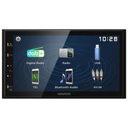 Kenwood Electronics, Autoradio 2 DIN, Bluetooth, DAB+, Ricevitore Multimediale Nero