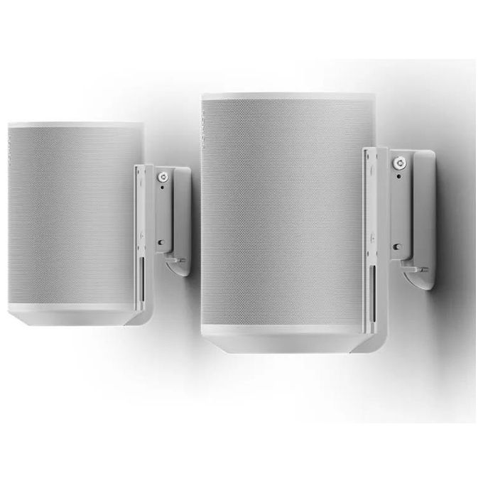 Flexson FLXE100WM2011 Supporto da Parete per Sonos Era 100 Rotazione 80° Inclinazione Regolabile colore Bianco