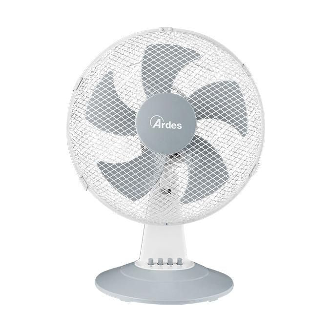 Ardes Ventilatore da Tavolo Steelo30 30cm 3 Velocita' Colore Bianco per Climatizzazione Efficiente e Fresca