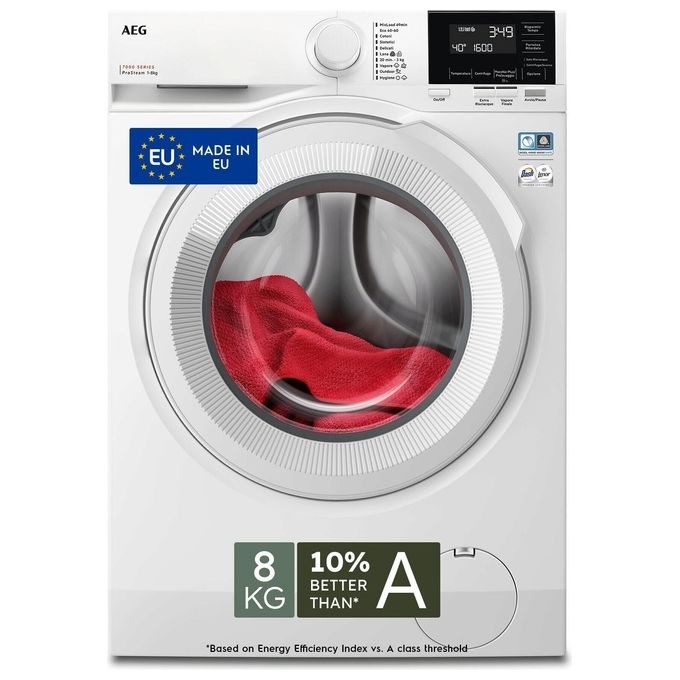 Electrolux LR7G86CW Lavatrice Frontale 8 Kg 1600 rpm Classe A Inverter 10 Programmi Vapore (85x60x57,5 cm) colore Bianco