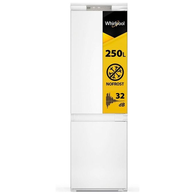 Whirlpool WHC18T574P Frigorifero Combinato da Incasso 250 L 177 cm Classe C 32 dB Total No Frost 6° Senso colore Bianco