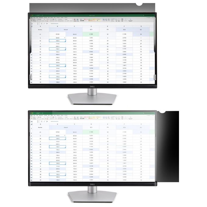 StarTech PRIVSCNMON27 Filtro privacy per monitor 27'' angolo di visione 30° finitura reversibile opaco-lucido protezione antigraffio e riduzione luce blu colore Trasparente