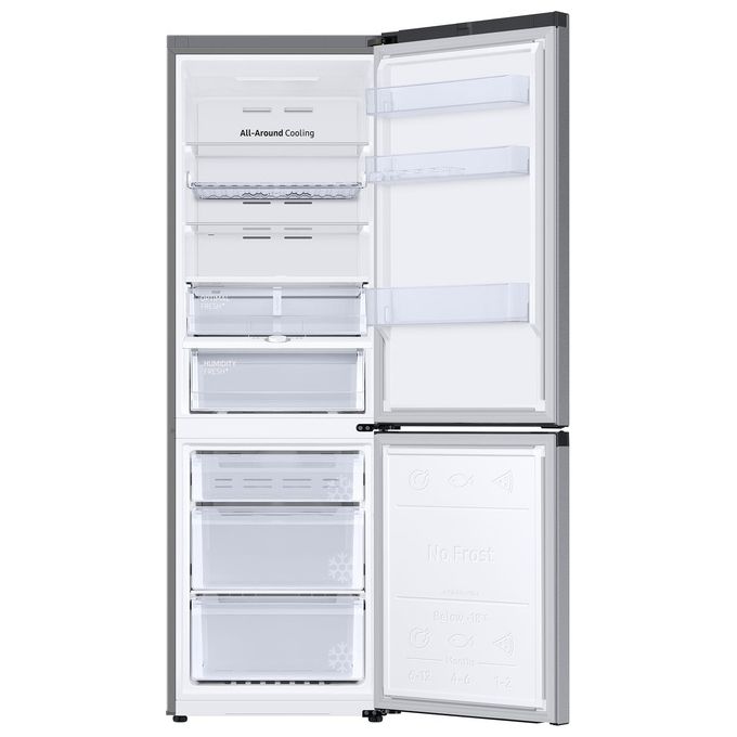 Samsung RB34C675DSA EcoFlex AI Frigorifero Combinato 344 L 185 cm Classe D 35 dB No Frost Wi-Fi Display Touch colore Acciaio Inossidabile