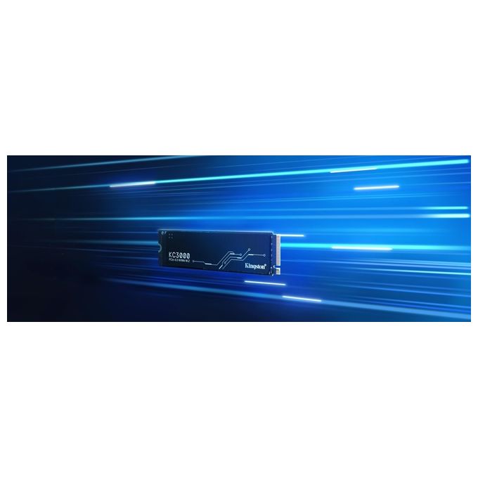 Kingston SKC3000D-4096G KC3000 SSD M.2 2280 NVMe PCIe 4.0 4TB Lettura 7000 MB-s Scrittura 7000 MB-s 3D TLC