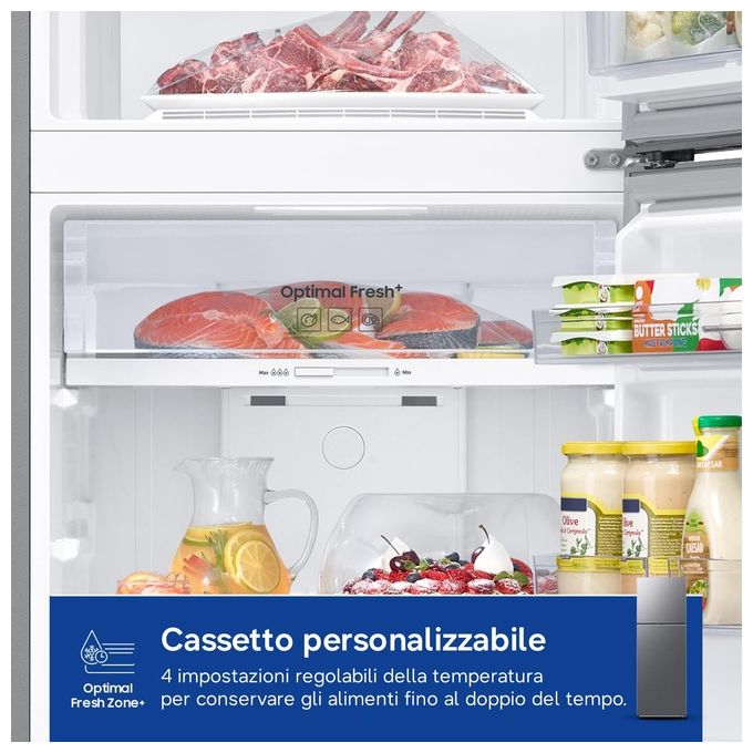 Samsung RT31CG5624S9 EcoFlex AI Frigorifero Doppia Porta 305 L 171,5 cm Classe E 39 dB No Frost Wi-Fi colore Acciaio Inox