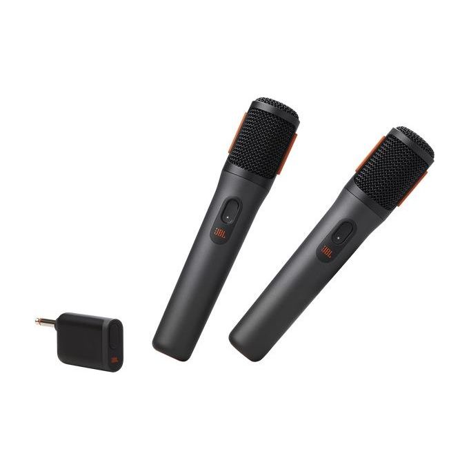 JBL JBLPBWIRELESSMIC PartyBox Set 2 Microfoni Wireless Cardioide 30 m 20 h Batteria Ricaricabile colore Nero