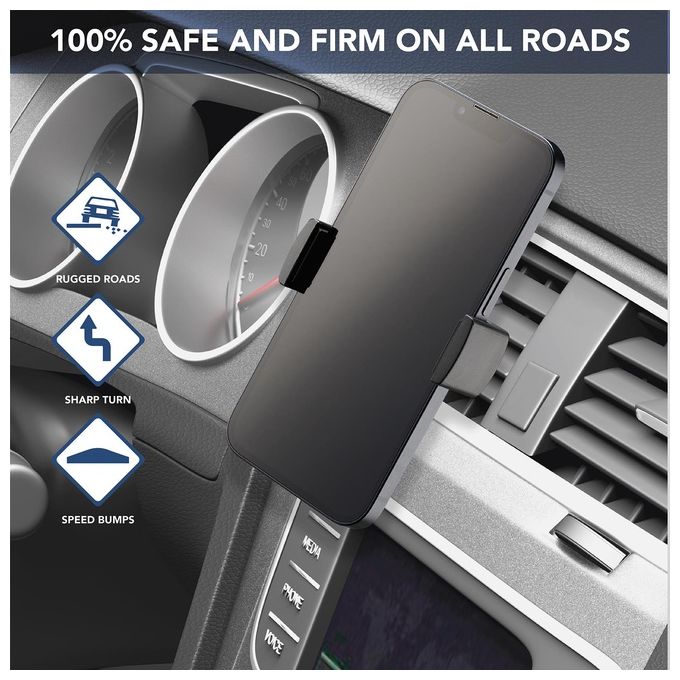 Cellular Line Spin Universal Supporto smartphone da auto per alette di aerazione