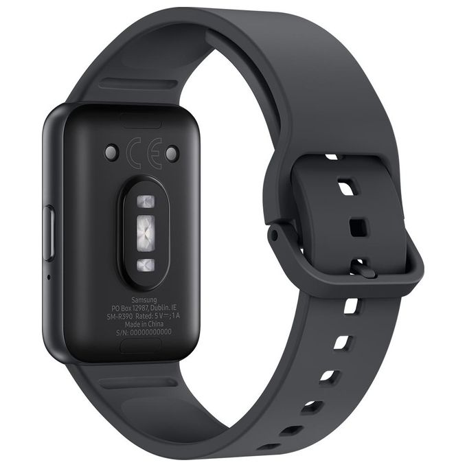 Samsung SM-R390NZAAEUB Galaxy Fit3 Smartband AMOLED 1.6'' Bluetooth 5.3 Cardiofrequenzimetro Monitoraggio Salute colore Grigio