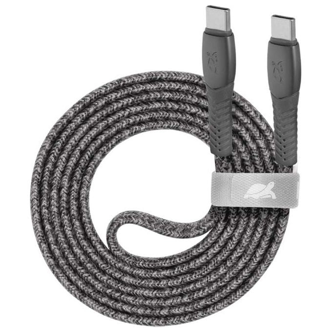 Rivacase Cavo di Ricarica Piatto In Nylon Resistente Type-C - Type-C 1.2mt Grigio
