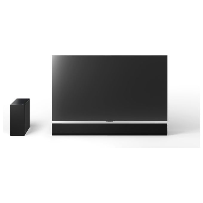 LG SG10TY Soundbar TV 3.1 Canali 420W Dolby Atmos Wi-Fi Subwoofer Wireless Design a Filo Muro 3.25cm colore Nero