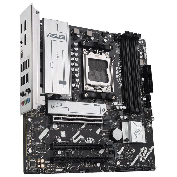 ASUS 90MB1J20-M0EAY0 PRIME Scheda Madre B840M-A WIFI AM5 DDR5 micro ATX con Wi-Fi 6E Bluetooth 5.3 2.5GbE colore Nero
