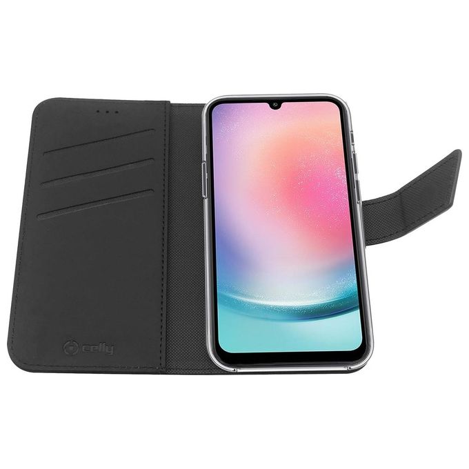 Celly Wally Case per Samsung Galaxy A24 4G Nero