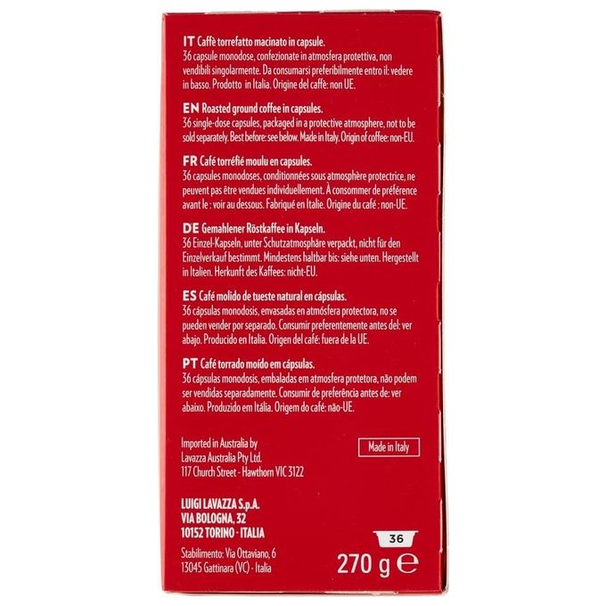 Lavazza A Modo Mio Capsule Caffe' Appassionatamente 36 Pezzi