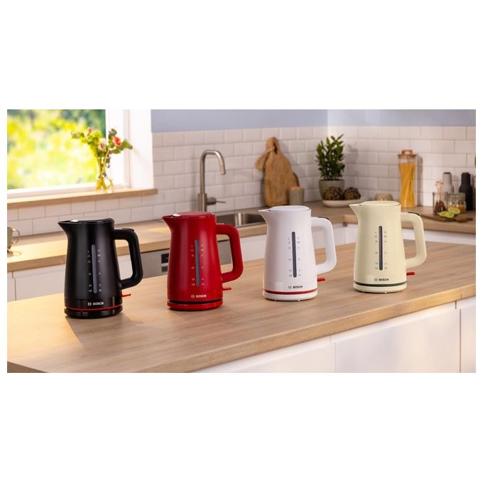 Bosch TWK3M121 MyMoment Bollitore Elettrico 1.7 L 2400 W Spegnimento Automatico Filtro Anticalcare colore Bianco