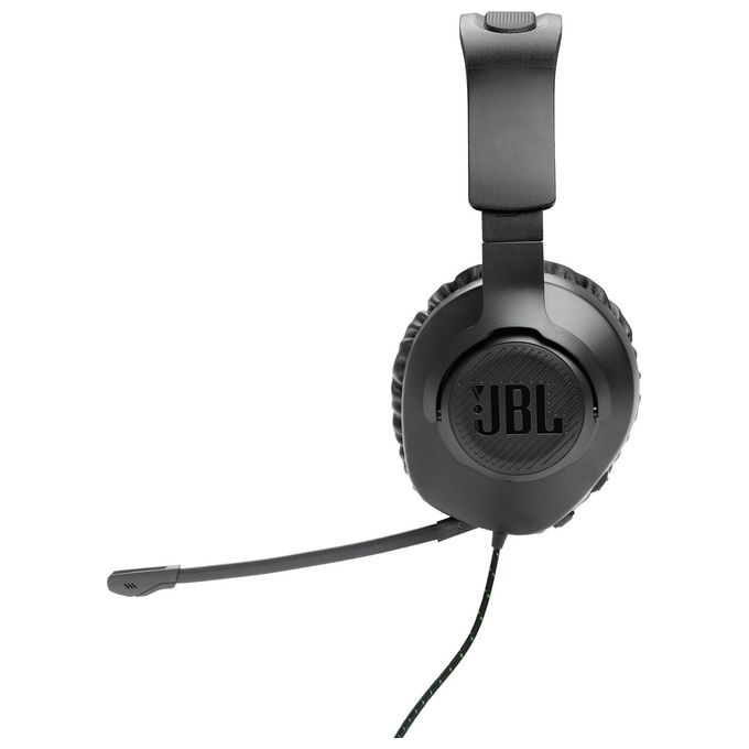 JBL JBLQ100XBLKGRN Quantum 100X Cuffie Gaming Over-Ear Cablate Microfono Rimovibile compatibili Xbox PlayStation Nintendo Switch PC colore Nero
