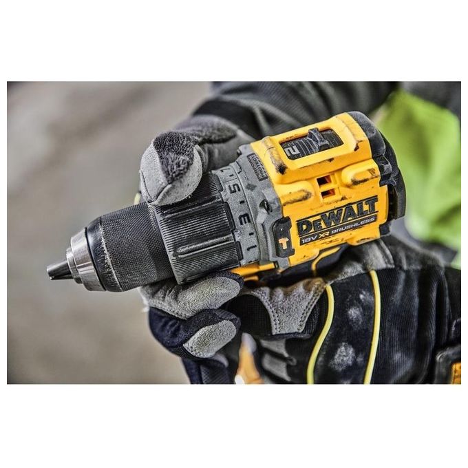 Dewalt DCD805NT-XJ XR Trapano Avvitatore a Percussione Brushless 18V 90 Nm 2 velocita' 15 impostazioni coppia mandrino 13 mm