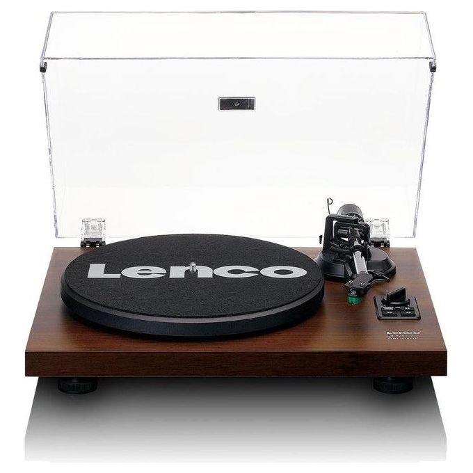 Lenco LS-600WA Giradischi a cinghia Bluetooth 5.0 amplificato 2x30W con altoparlanti colore Noce