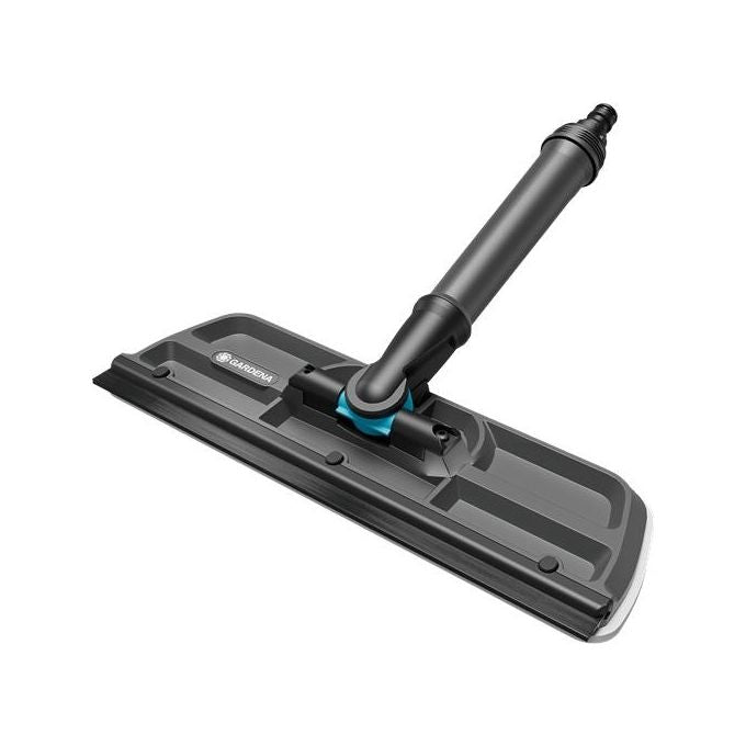 Gardena 18808-20 Cleansystem Tergivetro ad Acqua 31 cm Panno Microfibra Spatola Gomma Snodo 360°