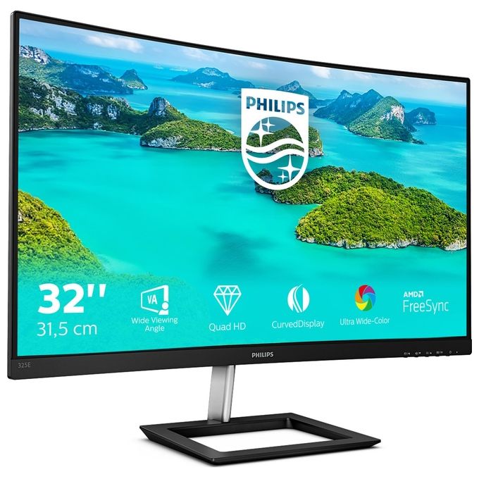 Philips Monitor 31.5'' LED VA Curvo 325E1C - 00 2560 x 1440 Quad HD Tempo di Risposta 4 ms