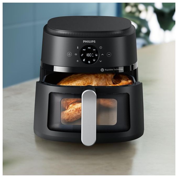 Philips NA231-00 Friggitrice ad aria 6.2 L 1700 W 13 Programmi RapidAir Display Touch colore Nero