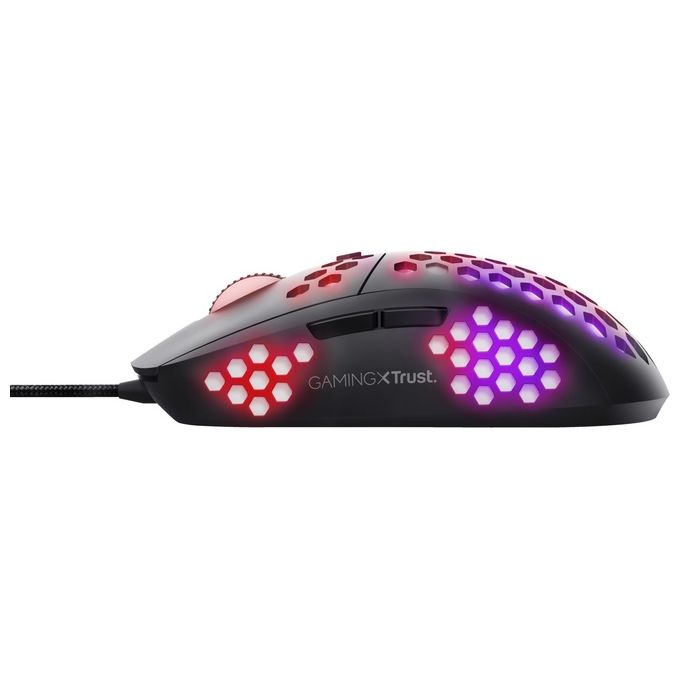 Trust GXT 960 Graphin Mouse Gaming Ottico 10000 DPI 6 Tasti RGB USB Polling Rate 1000 Hz colore Nero