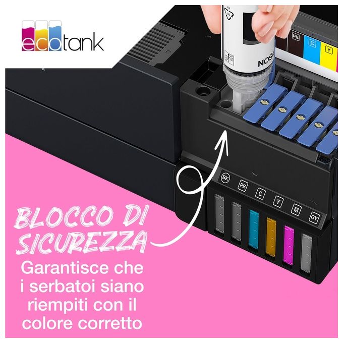 Epson 114 Ecotank Pigment Black Ink Bottle Cartuccia