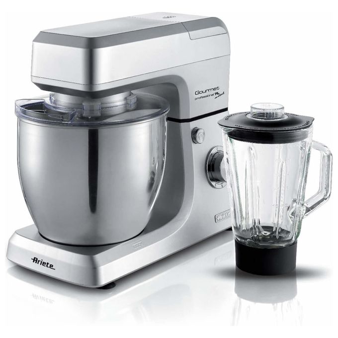 Ariete 1598 Gourmet pro - Impastatrice con Frullatore Planetaria 7L 1200W Acciaio Inox