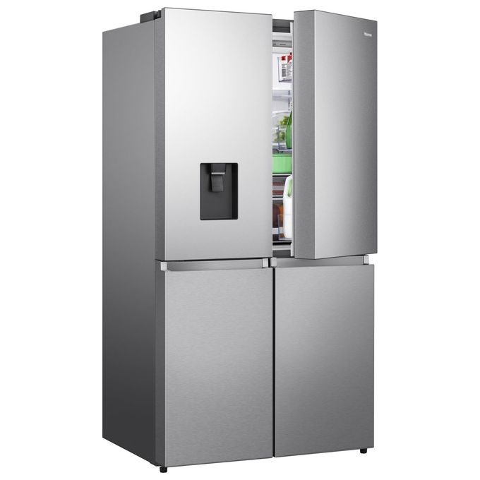 Hisense RQ758N4SWSE Frigorifero Americano 4 Porte 606 L 178 cm Classe E 37 dB Total No Frost WiFi (178x91x72 cm) colore Inox