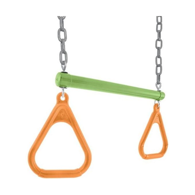Intex 44130 Altalena Swing Set Colorata Due Seggiolini Dondolo e Trapezi 465x249x203 cm