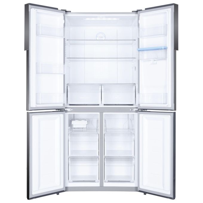 Haier RTG684WHJ Cube 83 Frigorifero 4 Porte 466 L 180 cm Classe F 35 dB No Frost Multi-Airflow colore Argento