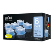Braun CCR6 3-in-1 ShaverCare Cartuccia di pulizia per rasoio 6 pezzi compatibile CleanandCharge colore Blu