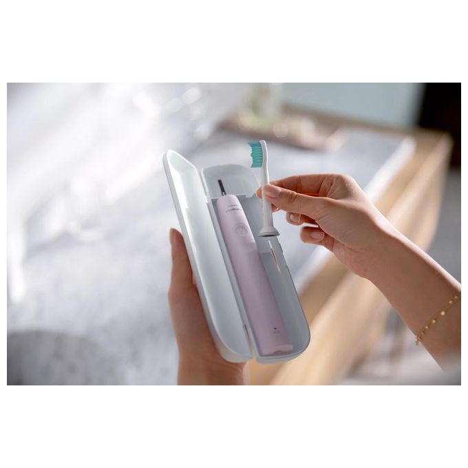 Philips HX3651-11 Sonicare 2100 Spazzolino Elettrico Sonico 1 modalita' SmartTimer autonomia 14 giorni colore Rosa