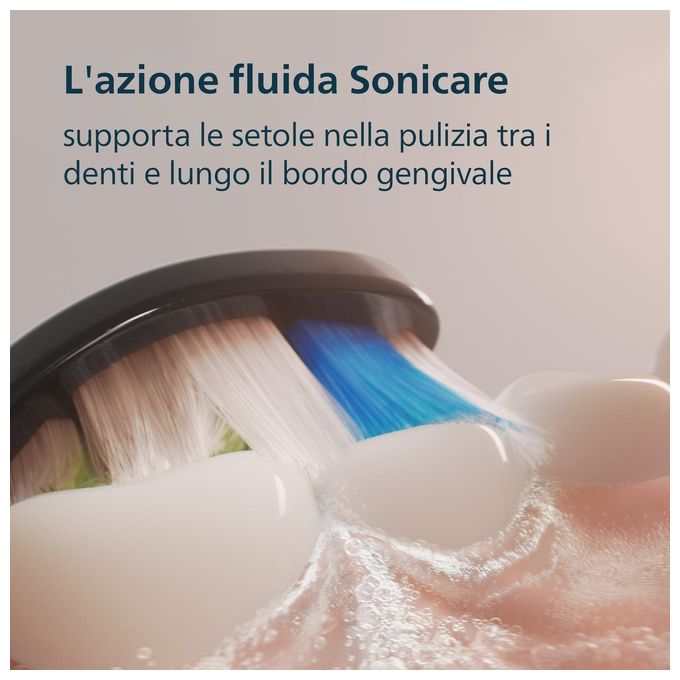 Philips HX7101-02 Sonicare 5300 Spazzolino elettrico sonico 1 modalita' Timer 2 intensita' sensore pressione autonomia 21 giorni colore Nero