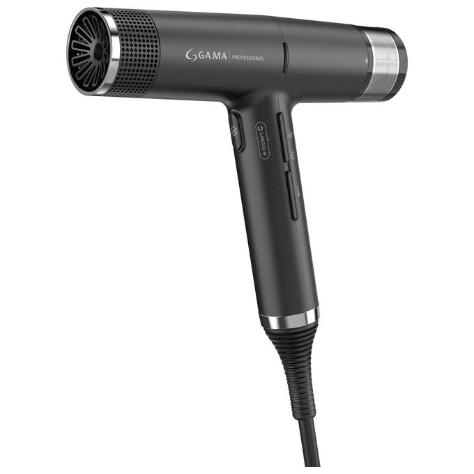 Ga.ma PH6065.BK iQ1 Perfetto Asciugacapelli 1600W Motore Brushless 110000 rpm Oxy-Active 3 velocita' 4 temperature colore Nero