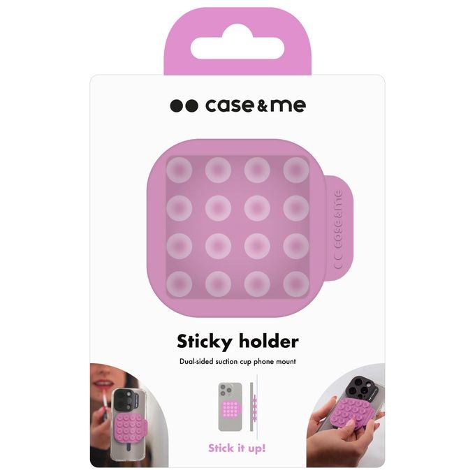 Sbs Supporto per Smartphone Suction Cup Holder Rosa