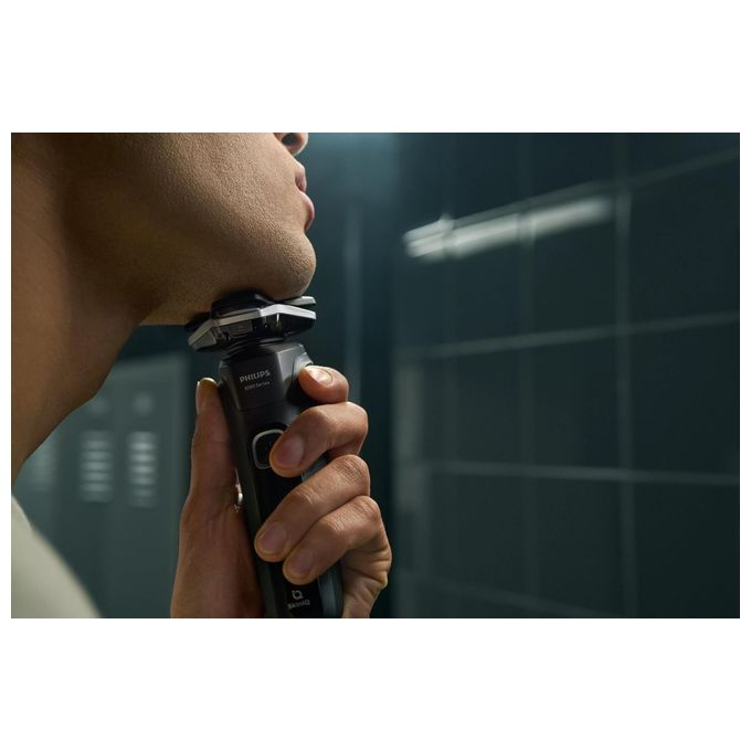 Philips S5898-25 Serie 5000 Rasoio elettrico rotante Wet and Dry 3 testine autonomia 60 min colore Nero