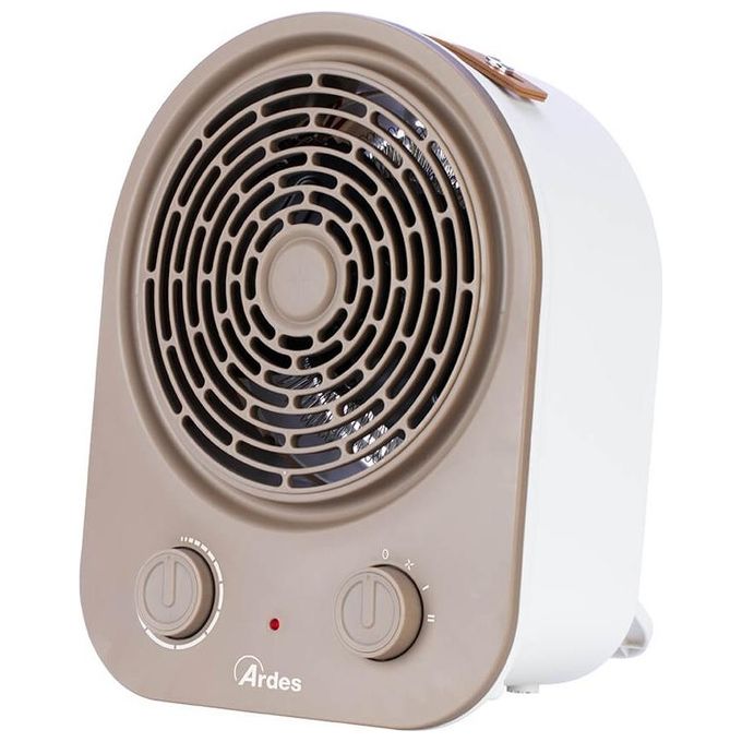 Ardes AR4F17 Termoventilatore Riscaldante 2 Potenze Termostato Temperatura Ambiente Scaldino Elettrico Elegante Compatto Portatile con LED On-Off