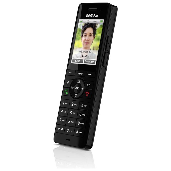 FRITZ! FRITZ!FON X6 INT Telefono Cordless DECT Vivavoce HD Segreteria Rubrica 100 voci colore Nero