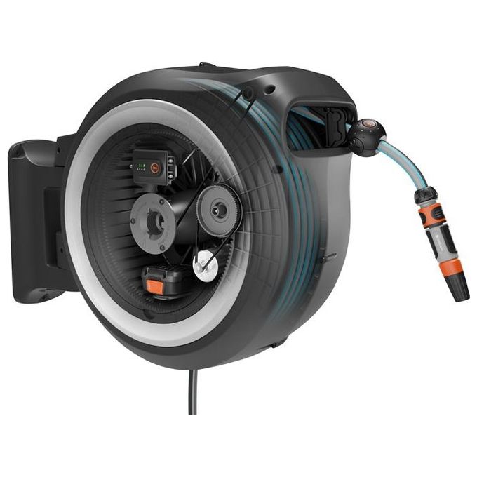 Gardena Avvolgitubo a Parete Batteria Powerroll Xxl 18V 40mt