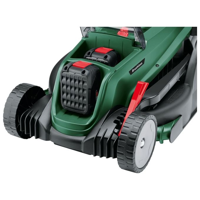 Bosch 06008B9E01 UniversalRotak Tagliaerba a spinta Batteria Superficie 550 m² Larghezza taglio 37 cm colore Nero Verde