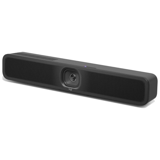 Logitech 960-001681 MeetUp 2 Barra Video per Sale Conferenze 4K Ultra HD AI 120° Zoom 4x 6 Microfoni USB-C colore Grafite