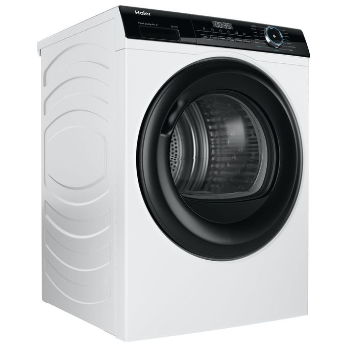 Haier HD90-A2939 I-Pro Series 3 Asciugatrice Pompa di Calore 9 Kg Classe A++ Sensore Umidita' 65 dB (85x59,5x66,5 cm) colore Bianco
