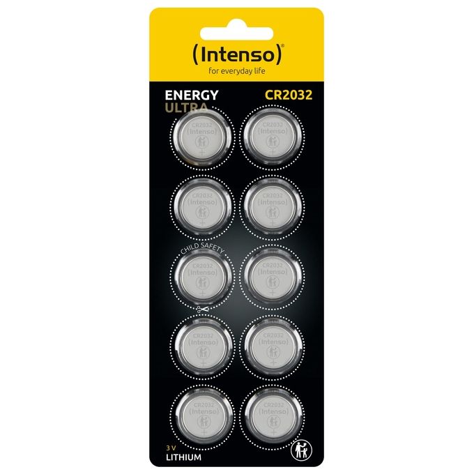 Intenso Energy Ultra Pila a Bottone al Litio CR 2032 10 Pezzi